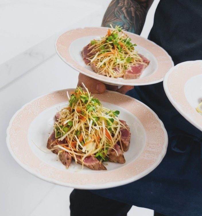 Tagliata con insalata